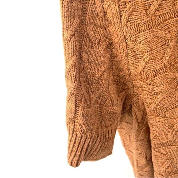 MM Couture Miss Me short sleeve sweater cable knit cardigan  wool large EUC - Picture 10 of 16